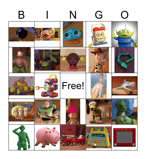 Toy Story Bingo Card