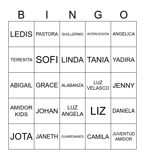 IGLESIA LEÓN DE JUDA VIVE Y REINA Bingo Card