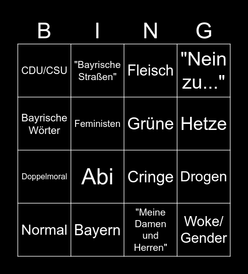 Söder Bingo Card
