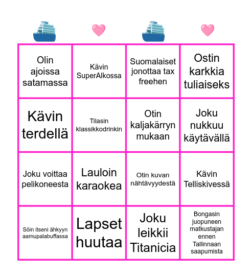 Rissebingo Card