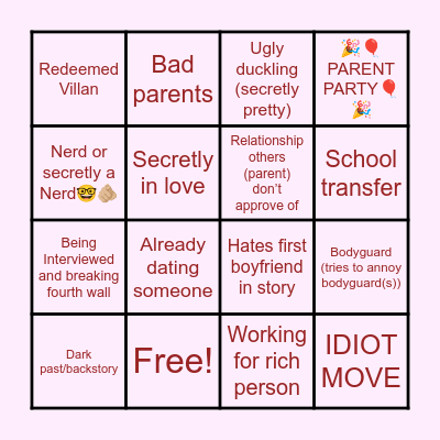 ❤️📕MSA bingo!📕❤️ Bingo Card
