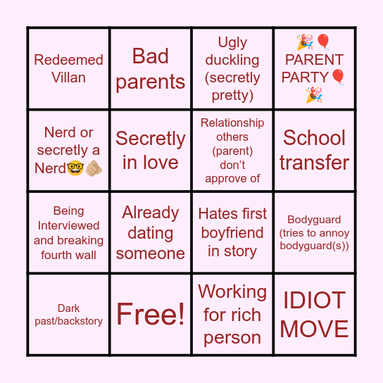❤️📕MSA bingo!📕❤️ Bingo Card