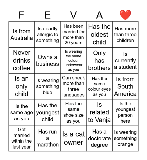 Bingo Card