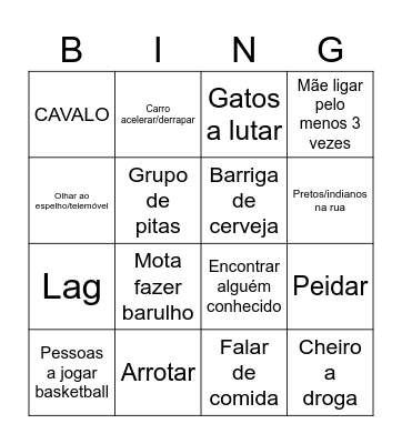 Saida Bingo Card