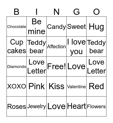 love Bingo Card