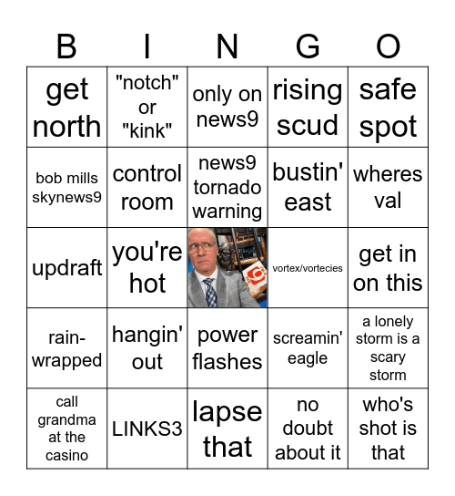 david payne bingo Card