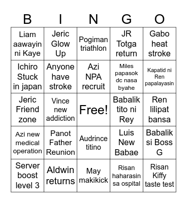 ECNA 2024 BINGO Card
