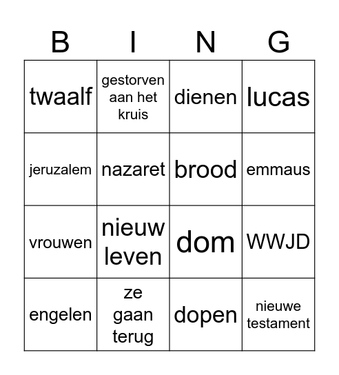groep rood bingo Card