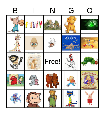 Book Character Bingo Card