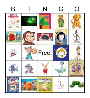 Book Character Bingo Card