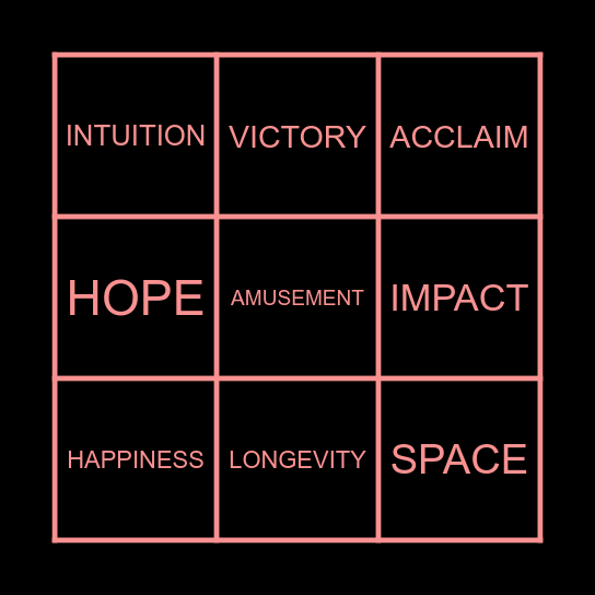 MYSTIC MESSAGES Bingo Card