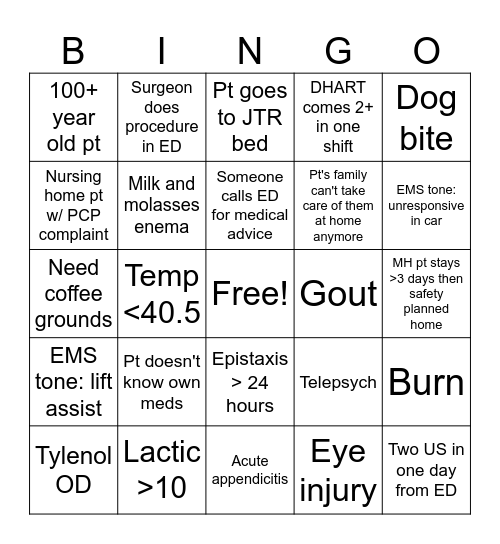 May Bingo Card