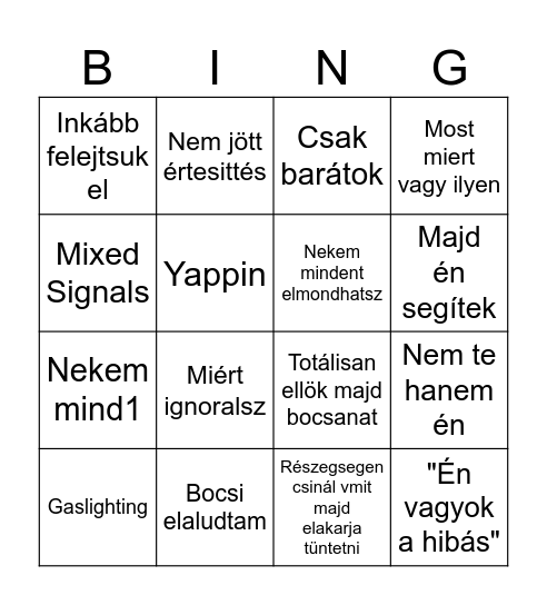 WOMEN Bingo Card