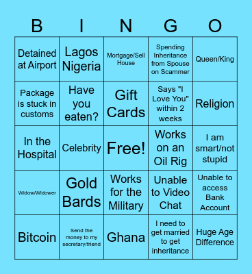 Bingo Bait! Bingo Card