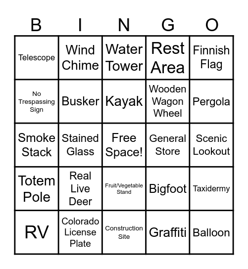 Bingo Card