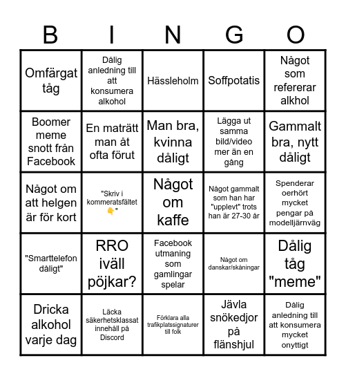 Boomer-Bingo (Martin-Bingo) Bingo Card