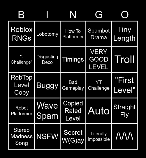 Recent Tab Bingo by 28/4/24 Bingo Card