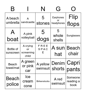 Birthday Bingo Card