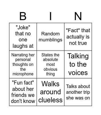 Linda's "Fun Facts" Bingo Card