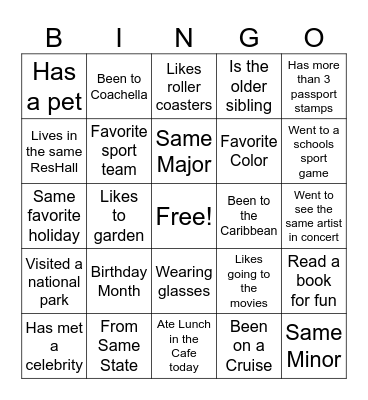 Tau Tau Meet and Greet Bingo Card