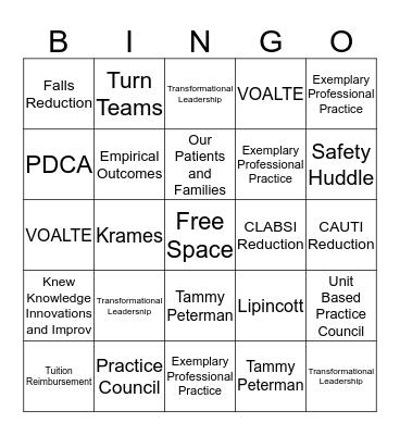 MAGNET Bingo Card