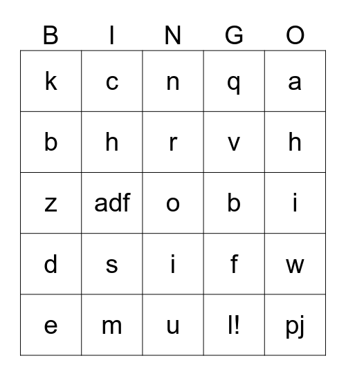 Baby Shower Gift Bingo Card