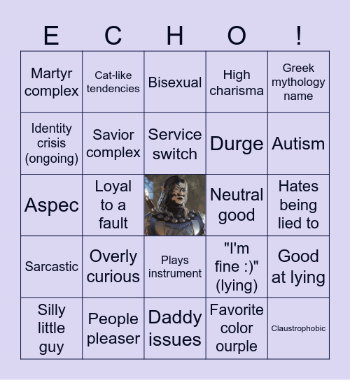 Echo Bingo Card