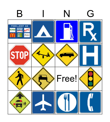 Community Signs Bingo Card