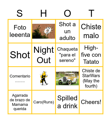 Graduation Bingo Card