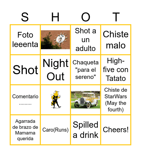 Graduation Bingo Card