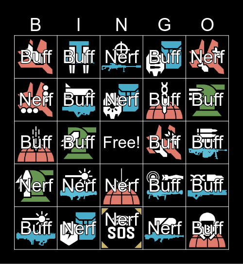 Helldivers 2 Bingo Card