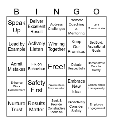 PRefChem Beliefs Bingo Card
