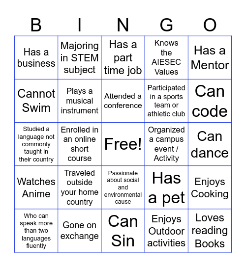 Dynamite Conference Bingo Card