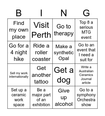 2024....ish Bingo Card