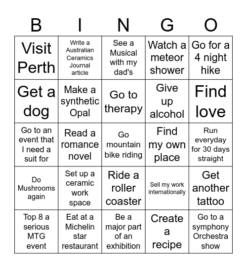 2024...ish Bingo Card