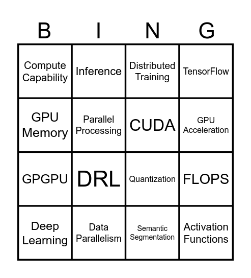 Deep Bingo Card