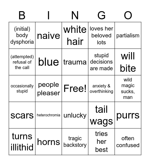 SHINRE's bingo Card