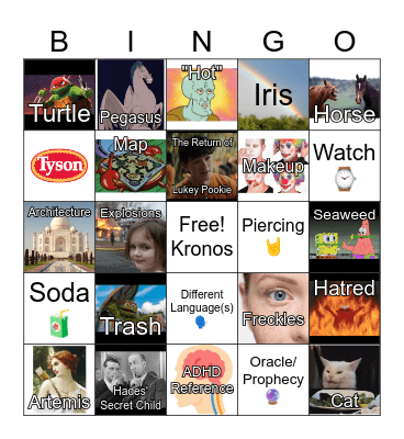 The Titan's Curse Bingo Card