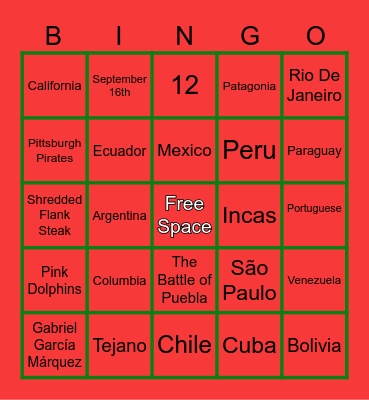 LOTERIA Bingo Card