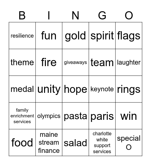 PENQUIS Bingo Card