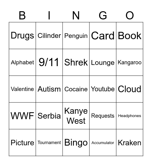 opa Bingo Card
