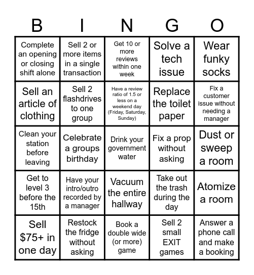 MASTERMIND BINGO Card