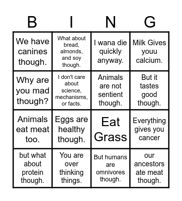 NPC BINGO Card