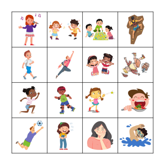 SPANISH VERBS BINGO! Bingo Card