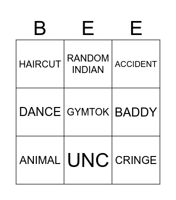 BFM BINGO Card
