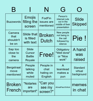 NotaBing Bingo Card
