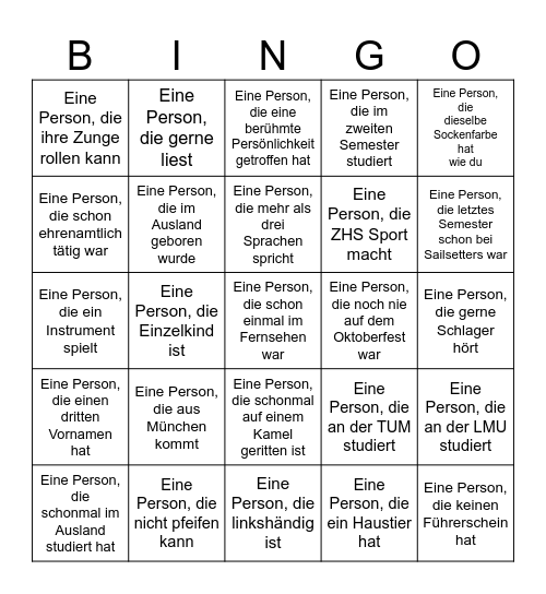 Sailsetters Bingo Card