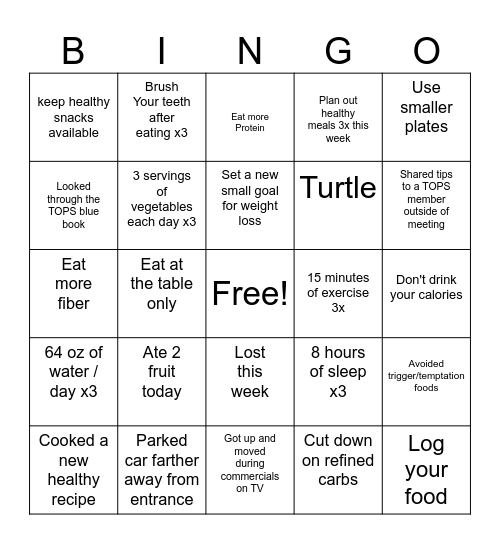 BINGO NS5273 Bingo Card