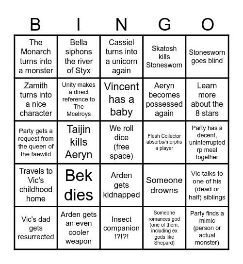 Hatch's campaign predictions Bingo Card