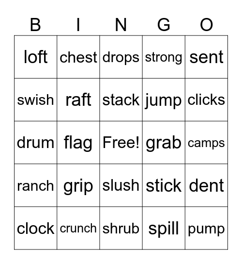 Blend Bingo Card